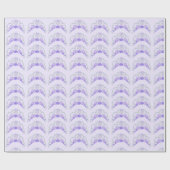 Lila und silbernes Schleifpapier Geschenkpapier (Flach)