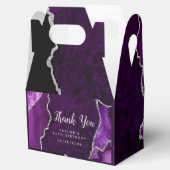 Lila und Silver Agate Geburtstag Vielen Dank Geschenkschachtel (Geöffnet)