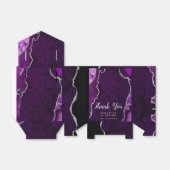 Lila und Silver Agate Wedding Vielen Dank Geschenkschachtel (Ungefaltet)