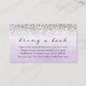 Lila und Silver Baby Showkarte Begleitkarte (Vorderseite)