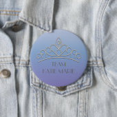 Lila und Silver Pageant Tiara Support / Team Button (Beispiel)