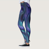 Lila und türkis Abstrakt Leggings (Links)