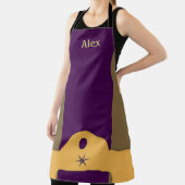 Lila und vergoldete Royale Schürze (InSitu)