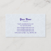 Lila und Verziertes Paisley-Muster Visitenkarte (Rückseite)