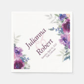 Lila und violette Servietten (Vorderseite)