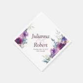 Lila und violette Servietten (Ecke)