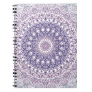 Lila und violettes Medaillon-Design Notizblock
