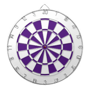 lila und weiß dartscheibe