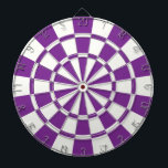 Lila und weiß dartscheibe<br><div class="desc">Lila und weißes Dart Board</div>