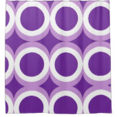 Lila und weiß duschvorhang (Vorderseite)