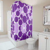 Lila und weiß duschvorhang (Beispiel)