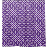 Lila und weiß duschvorhang (Vorderseite)