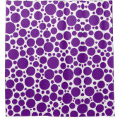 Lila und weiß duschvorhang (Vorderseite)