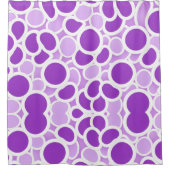 Lila und weiß duschvorhang (Vorderseite)