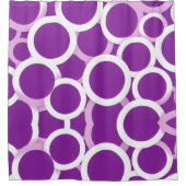 Lila und weiß duschvorhang (Vorderseite)