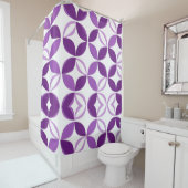 Lila und weiß duschvorhang (Beispiel)