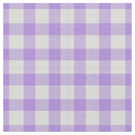Lila und weiß karierter Gingham Stoff (Nahaufnahme)