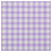Lila und weiß karierter Gingham Stoff (Muster)