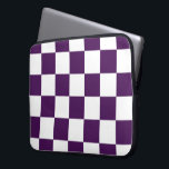 Lila und weiß laptopschutzhülle<br><div class="desc">Das lila und weiße Muster besteht aus Reihen abwechselnd weißer und dunkler lila Quadrate. Fühlen Sie sich frei, um das Produkt zu Ihrem eigenen machen. Digitales 9000 x 6000 Pixel Bild. Copyright ©2014 Claire E. Skinner, Alle Rechte vorbehalten. Um dieses Design auf anderen Artikeln zu sehen, klicken Sie auf den...</div>