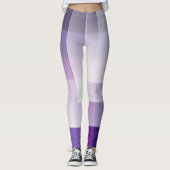 Lila und weiß leggings (Vorderseite)