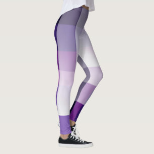 Lila und weiß leggings