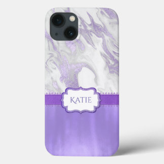 Lila und weiß Marmor Case-Mate iPhone Hülle
