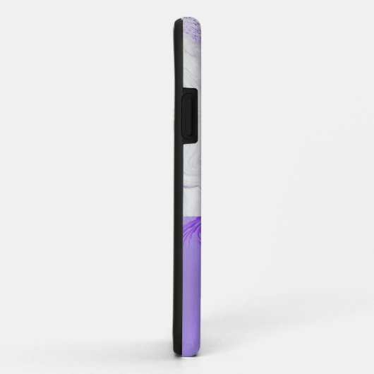 Lila und weiß Marmor Case-Mate iPhone Hülle (Hinten/Rechts)