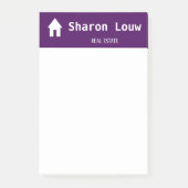 lila und weiß post-it klebezettel (Vorderseite)