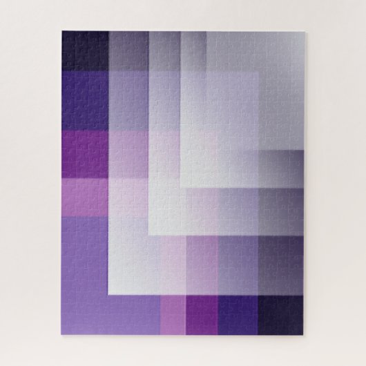 Lila und weiß puzzle (Vertikal)