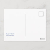 Lila und weiß Sprint Iris Postkarte (Rückseite)