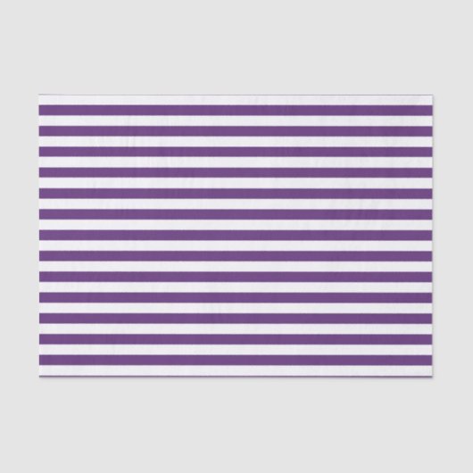 Lila und Weiß Stripes Seidenpapier (Vorderseite)