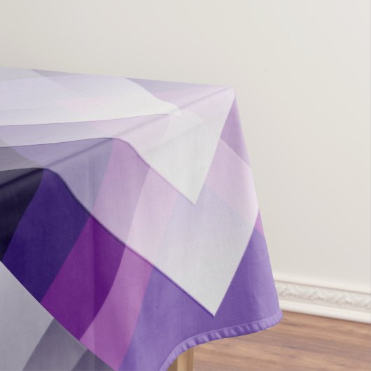 Lila und weiß tischdecke (Beispiel)