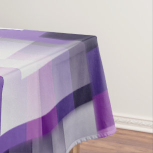 Lila und weiß tischdecke