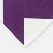 Lila und weiß Zigzag Fleecedecke (Ecke)