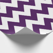 Lila und weiß Zigzag Geschenkpapier (Ecke)