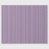 Lila und weiß Zigzag Geschenkpapier (Flach)