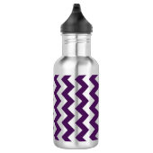 Lila und weiß Zigzag Trinkflasche (Rechts)