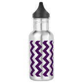 Lila und weiß Zigzag Trinkflasche (Links)