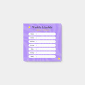 Lila und weiße Abstrakte Formen Post-it Klebezettel (Vorderseite)