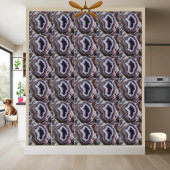 Lila und weiße Amethyst-Geode-Slice-Folie Fliese