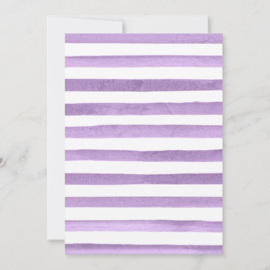 Lila und weiße Blumenpumpen Herbstdusche Einladung (Rückseite)