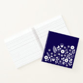 Lila und weiße Boho-Wildblume Notizblock (Innenseite)