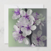 Lila und weiße Brautdusche Einladung (Rückseite)