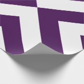 Lila und weiße Chevronen Geschenkpapier (Ecke)