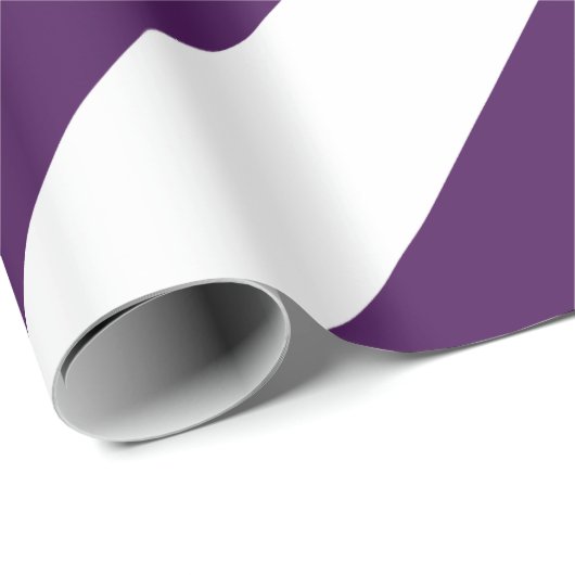 Lila und weiße Chevronen Geschenkpapier (Rolleneckpunkt)