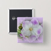 Lila und weiße Extravagante afrikanische Violetten Button (Vorne & Hinten)