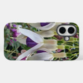 Lila und weiße Fuchsien-Blume Case-Mate iPhone Hülle (Rückseite (Horizontal))