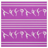 Lila und weiße gestreifte Gymnastik Stoff (Muster)