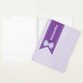 Lila und weiße Gingham Custom Planer (Anzeige)