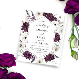 Lila und weiße Hochzeit